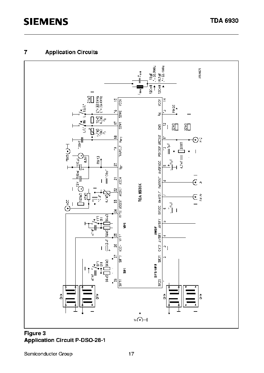 > tda6930s (siemens a g) audio/video demodulator, pdip30 pdf资料