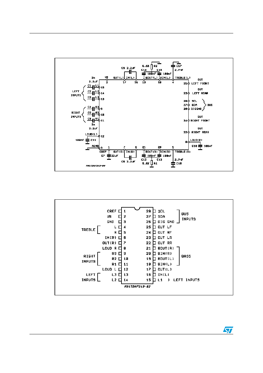 > tda7303 (stmicroelectronics) 2 channel(s), volume control