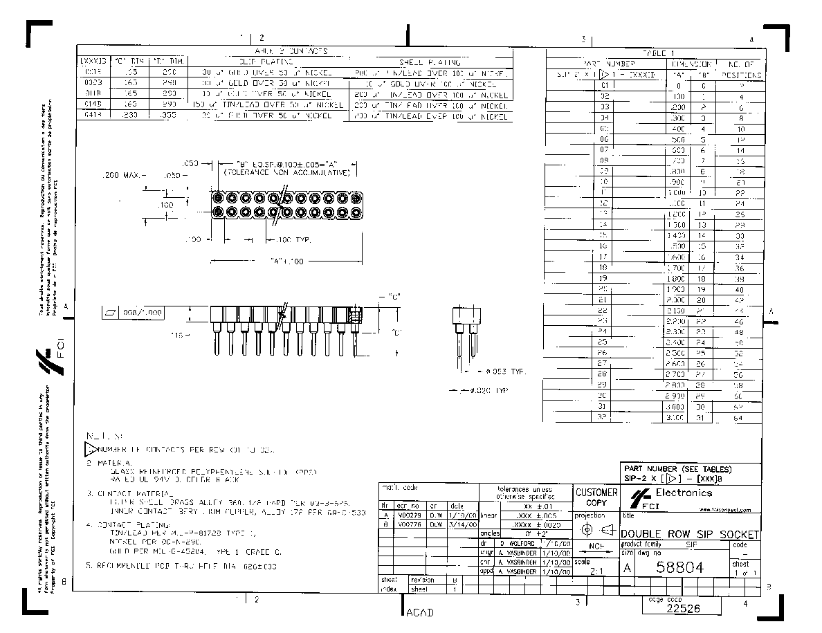 SIP-2X[23]-[001]B PDF资料下载(1/1 页)SIP46, IC SOCKET