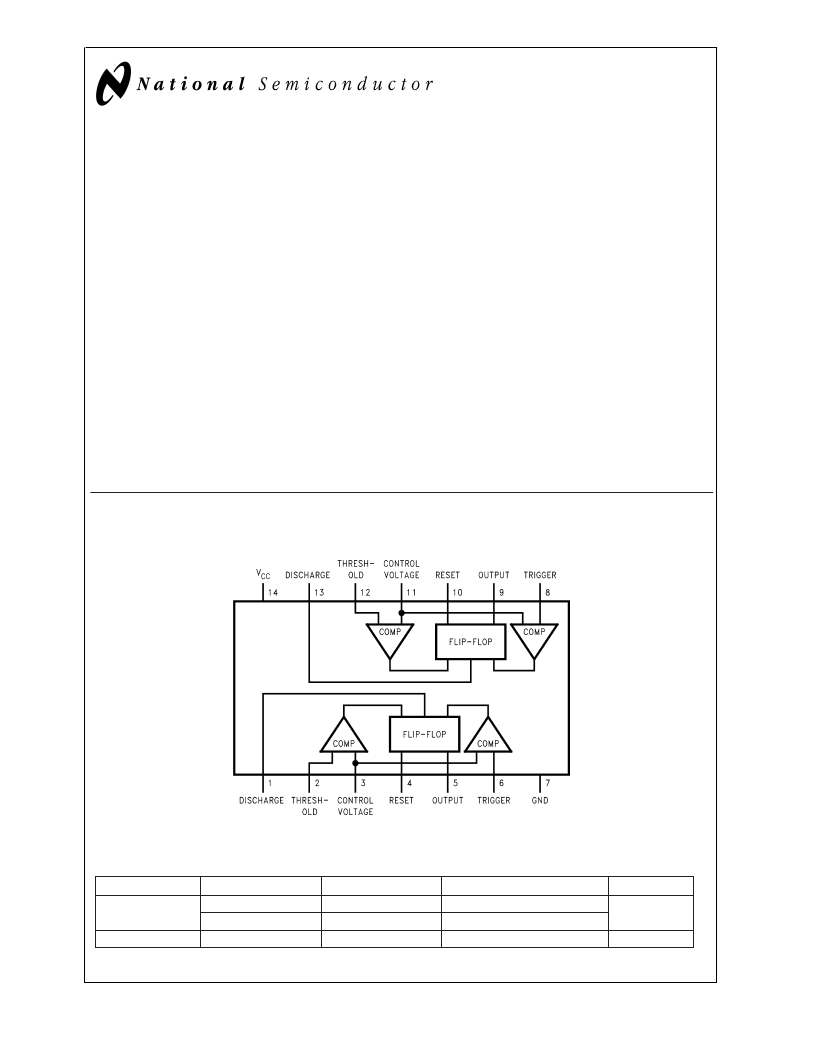 > lm556cn (fairchild semiconductor corp) dual timer pdf资料下载