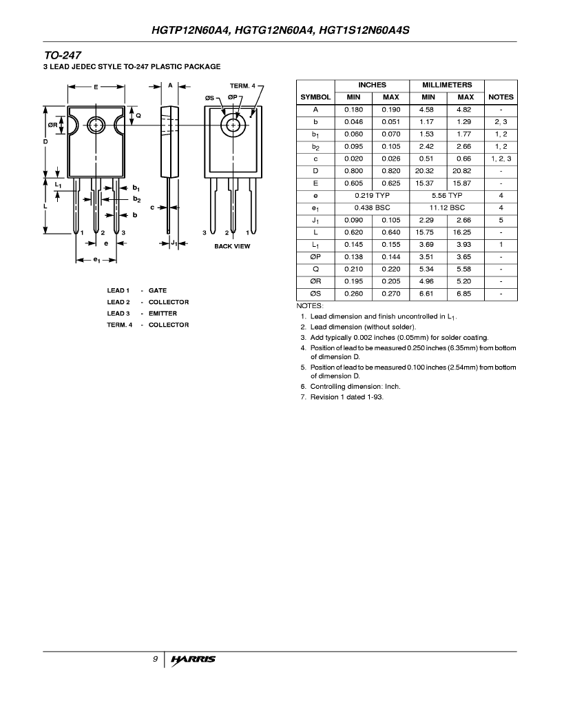 > hgtg12n60a4s transistor | igbt | n-chan | 600v v(br)ces | 54a