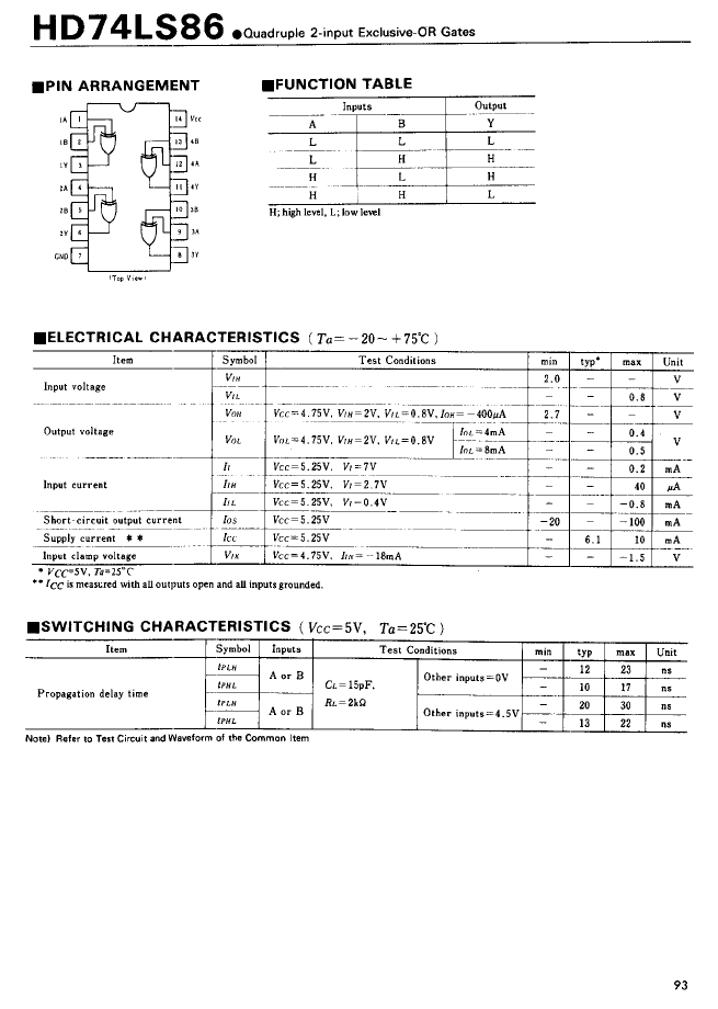 > 74ls86 (hitachi,ltd.