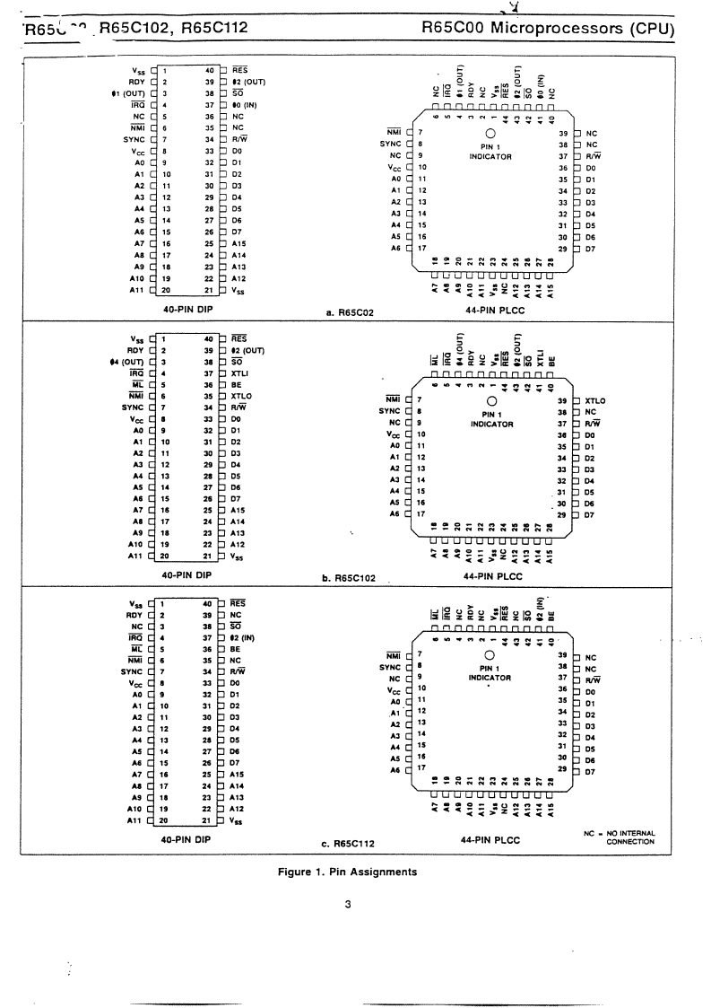 > r6502p ic-8-bit cpu pdf资料下载