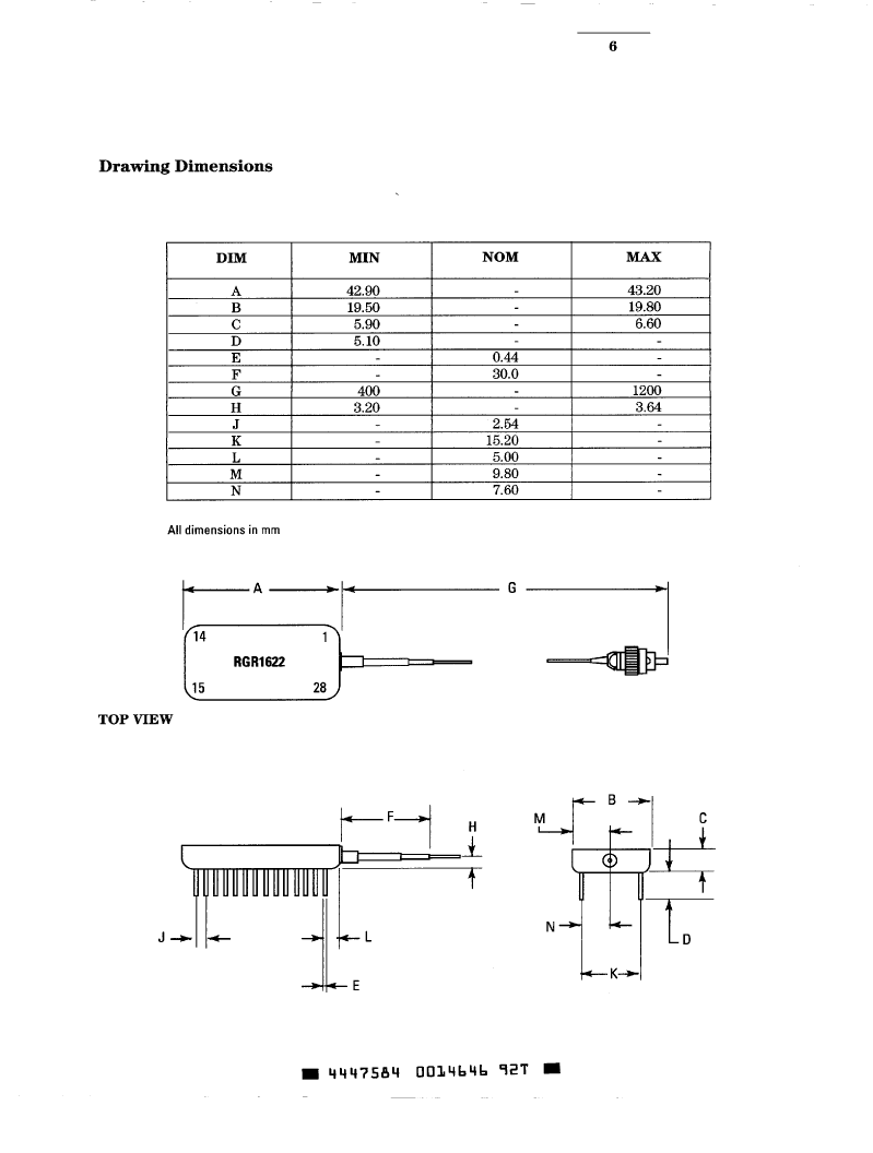 > rgr1622dn fiber optic receiver pdf资料下载