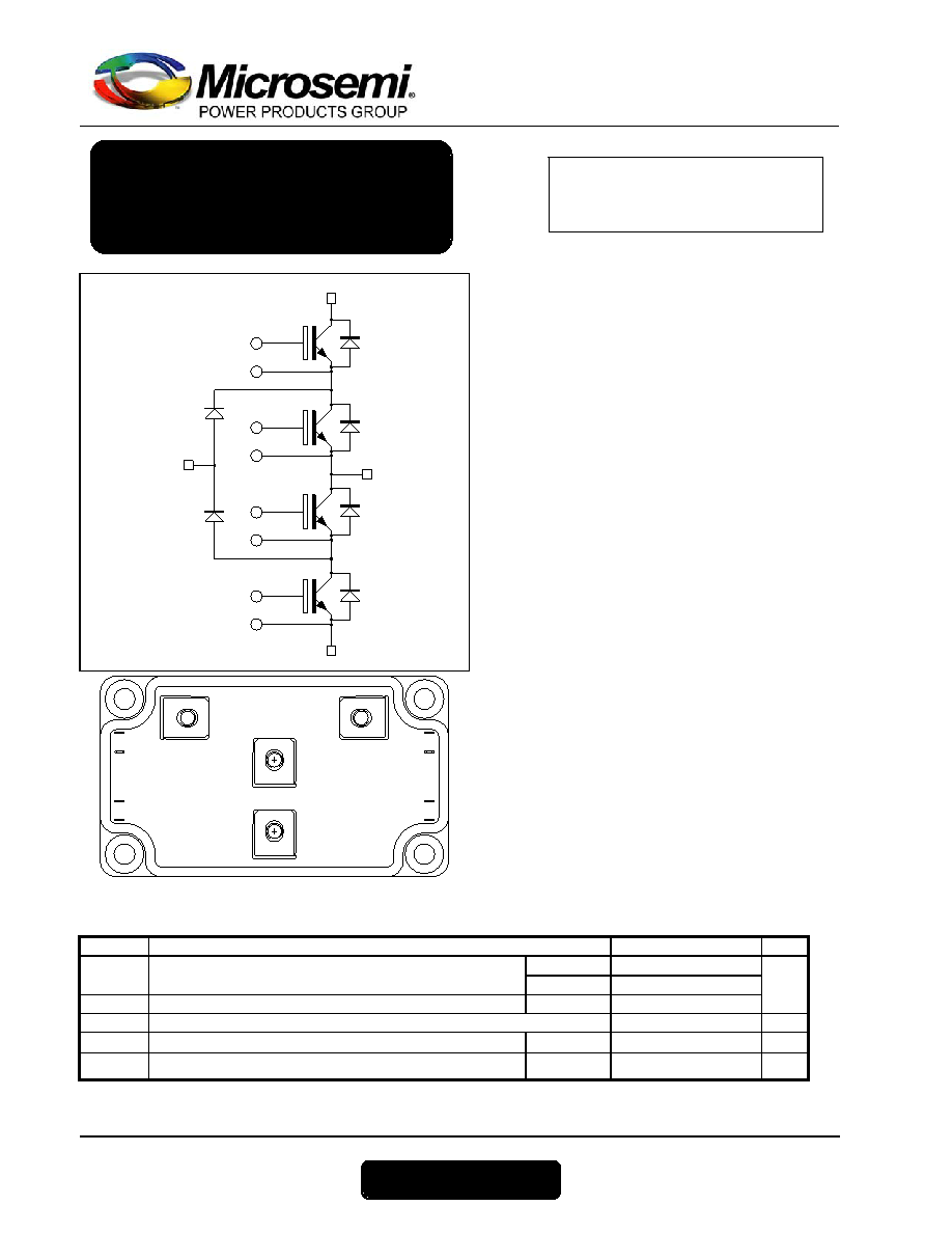 > aptgt200tl60g (microsemi power products group) 300 a, 600 v, n